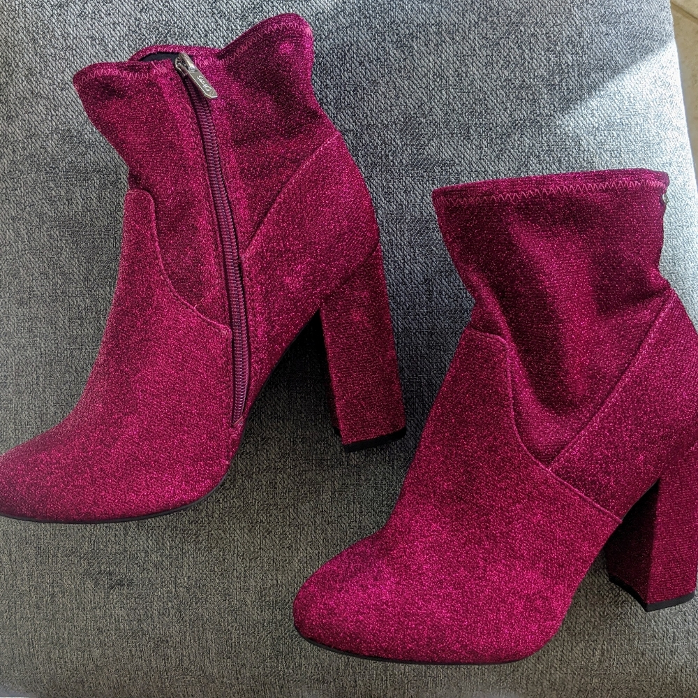 Circus by Sam Edelman Shimmer Pink Booties WIDE